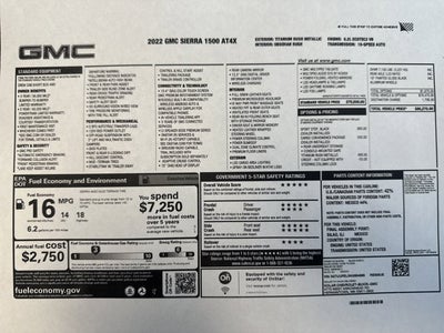 2022 GMC Sierra 1500 AT4X